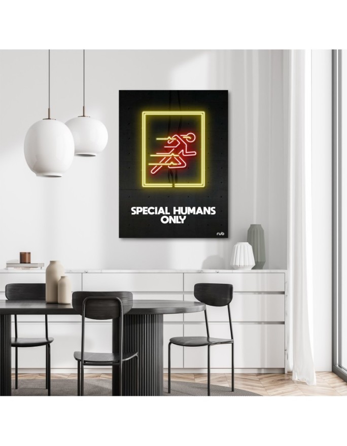 Neon youth wall art painting for room | FEEBY