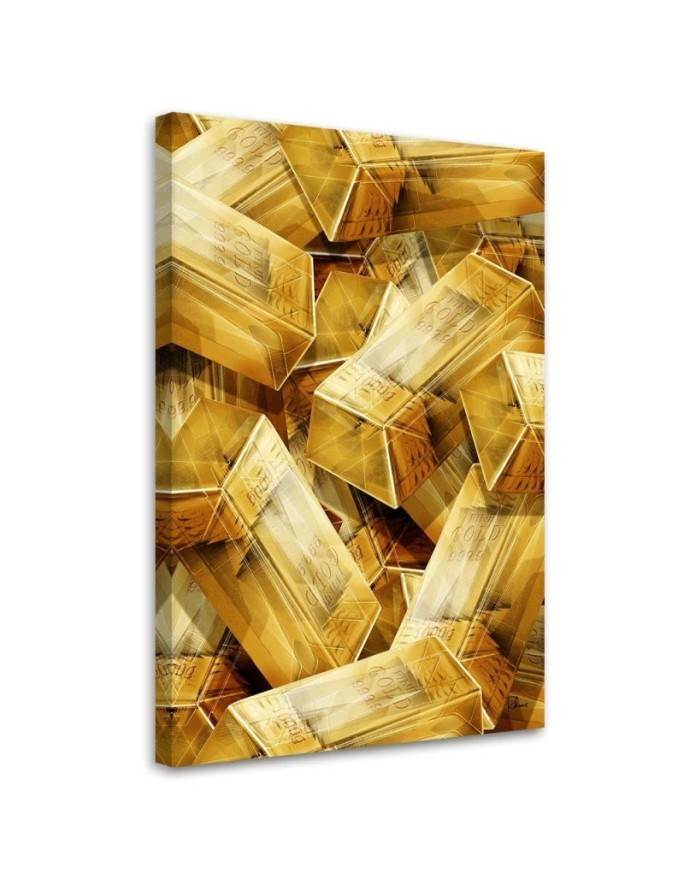 Gold - Canvas prints for office | FEEBY