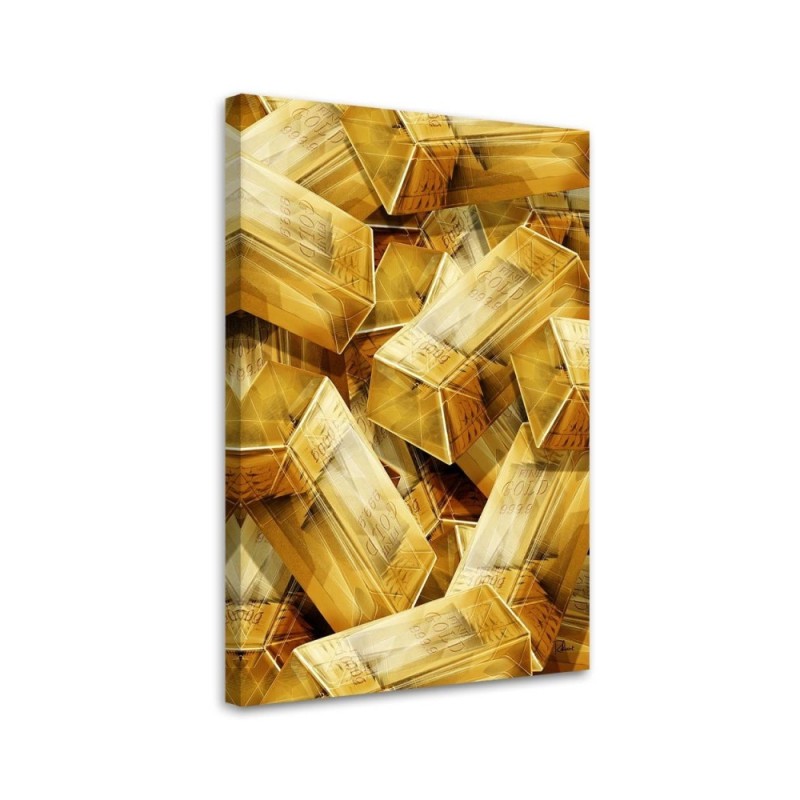 Gold - Canvas prints for office | FEEBY