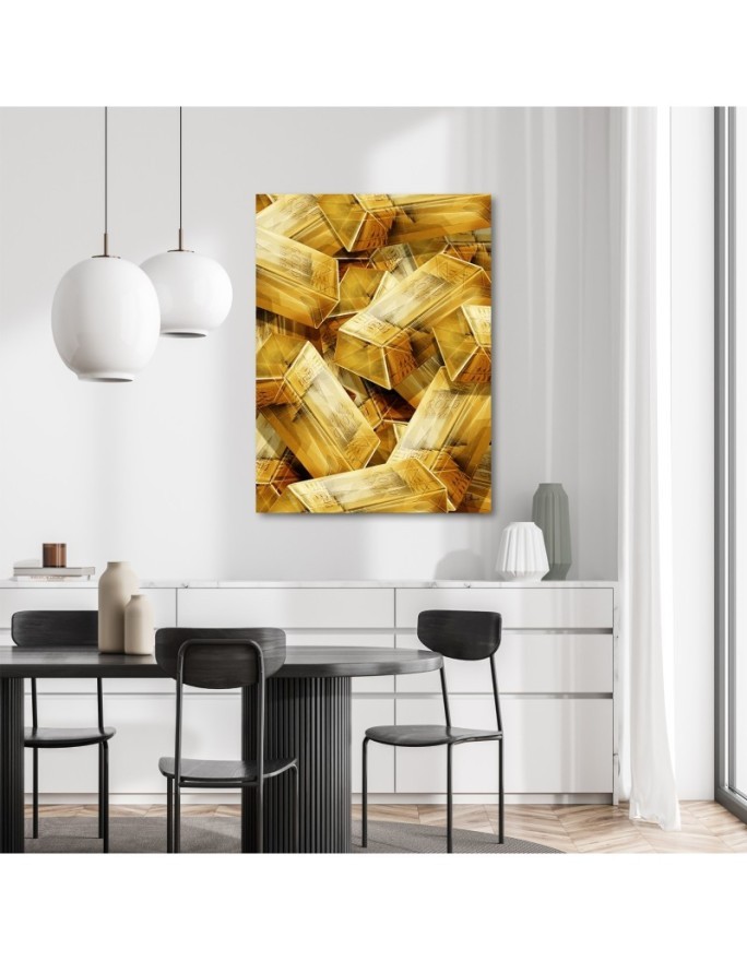 Gold - Canvas prints for office | FEEBY