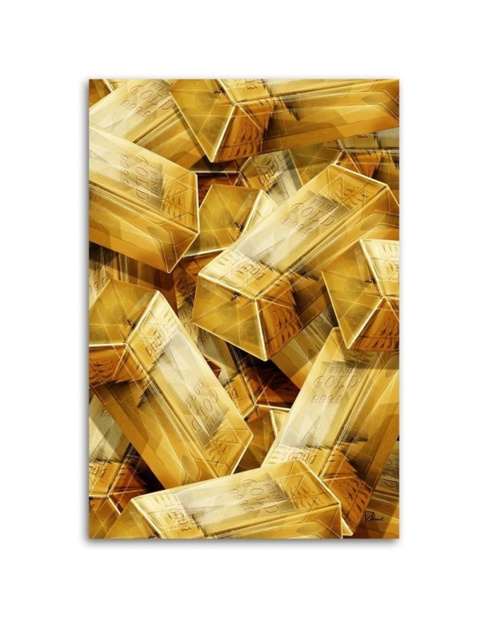 Gold - Canvas prints for office | FEEBY