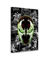 Green mask Canvas painting for youth room Rubiant | FEEBY