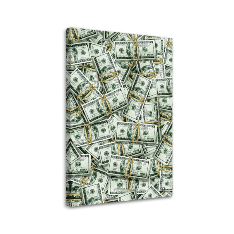 Dollars - canvas print for office, study | FEEBY
