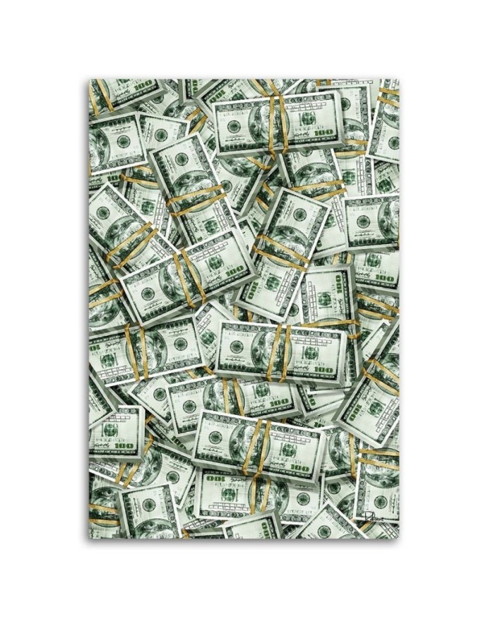 Dollars - canvas print for office, study | FEEBY