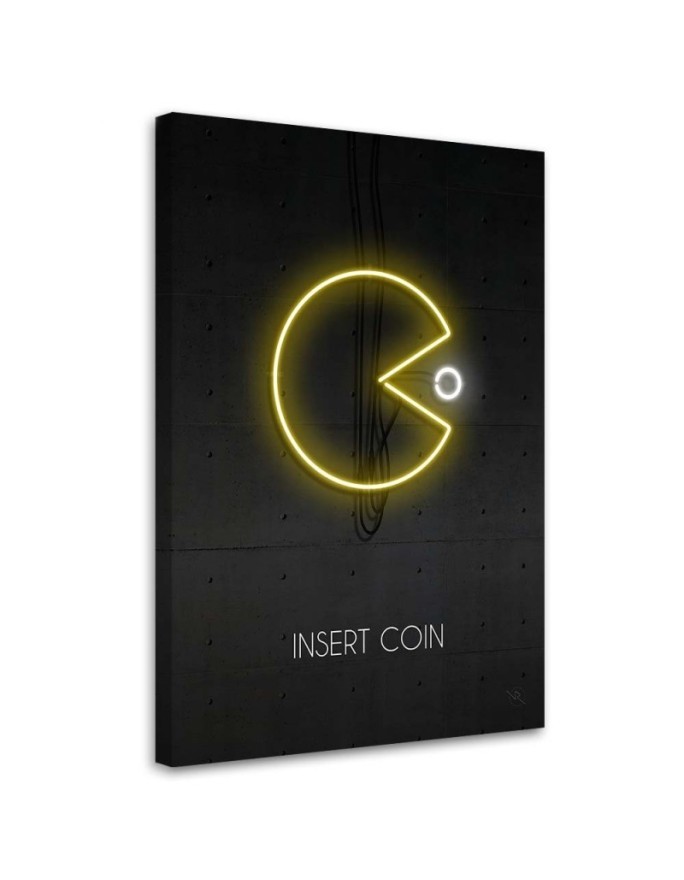 Canvas prints wall decoration for teenager Pacman Rubiant | FEEBY