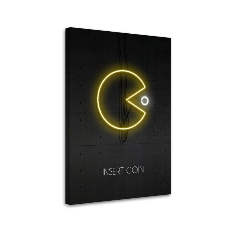 Canvas prints wall decoration for teenager Pacman Rubiant | FEEBY