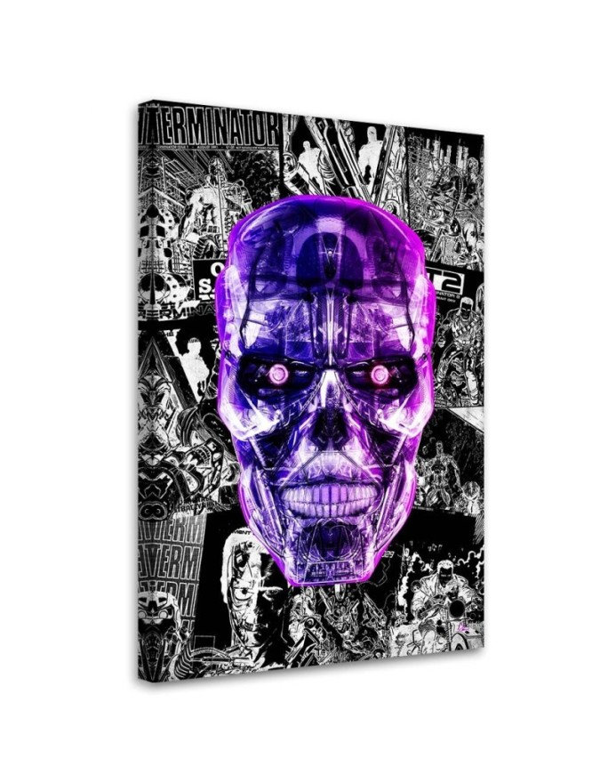 Canvas print Purple Skull -...