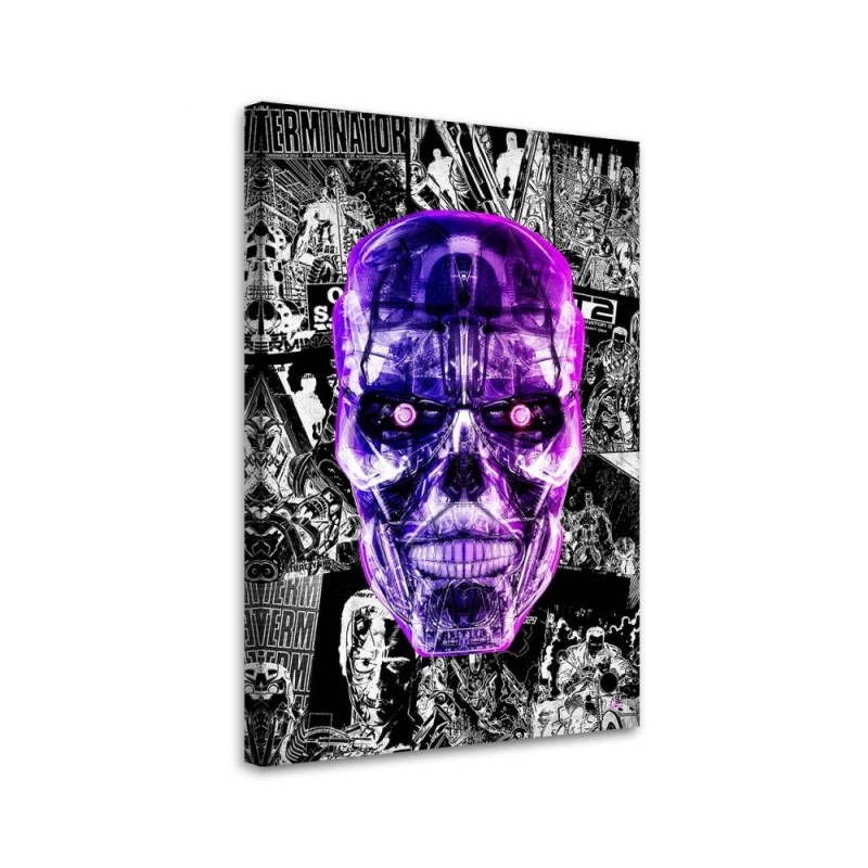 Paintings Canvas for teenagers - Purple skull Rubiant | FEEBY
