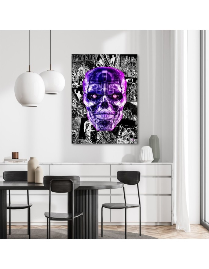 Paintings Canvas for teenagers - Purple skull Rubiant | FEEBY