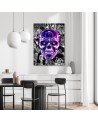 Paintings Canvas for teenagers - Purple skull Rubiant | FEEBY