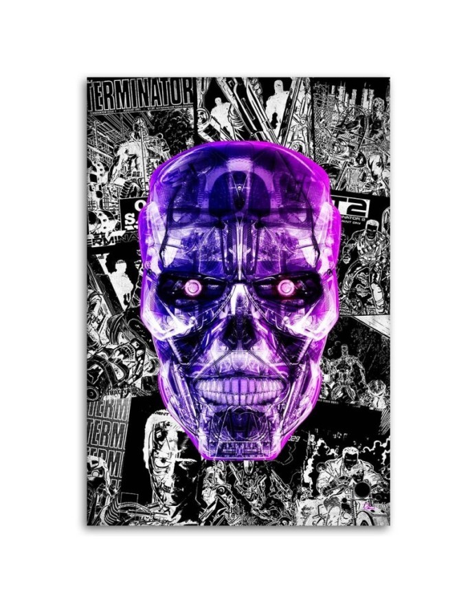 Paintings Canvas for teenagers - Purple skull Rubiant | FEEBY