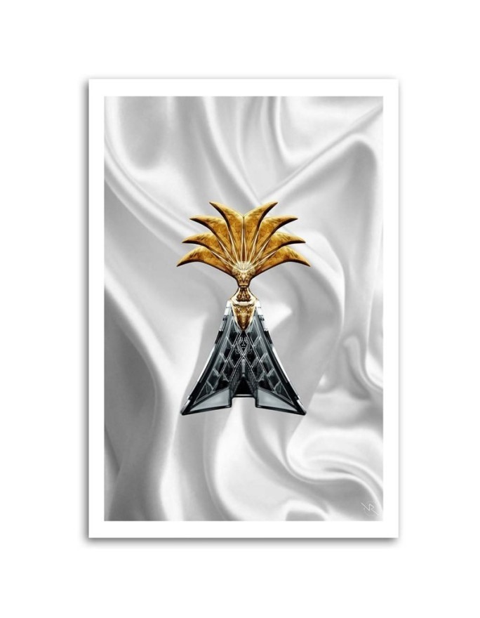 Designer Canvas prints for the home - Perfume vial on white background Rubiant | FEEBY