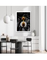 Designer Canvas prints for the home - Rubiant round perfume vial | FEEBY