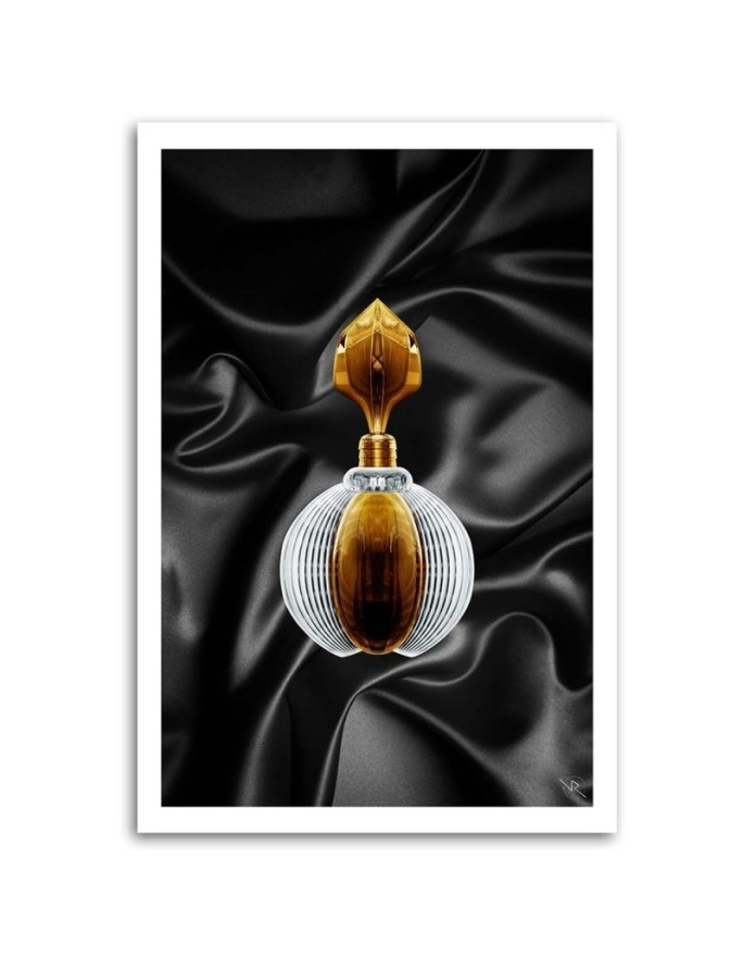 Designer Canvas prints for the home - Rubiant round perfume vial | FEEBY