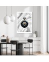Designer Canvas prints for the home - Grey perfume on white background Rubiant | FEEBY