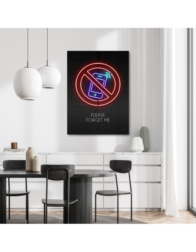 Canvas prints for teenagers - Neon phone Rubiant | FEEBY