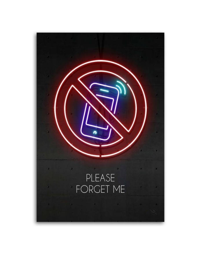 Canvas prints for teenagers - Neon phone Rubiant | FEEBY