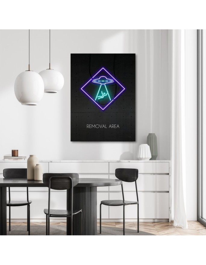 Canvas prints for teenagers - Ufo neon | FEEBY
