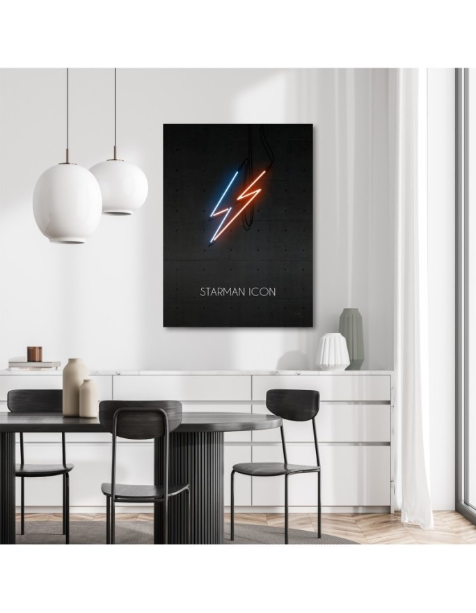 Modern paintings for teenagers - Lightning neon Rubiant | FEEBY