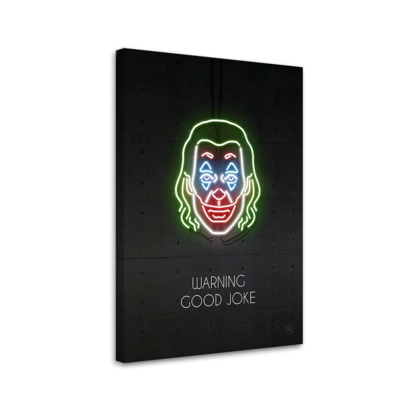 Modern canvas painting - Joker neon | FEEBY