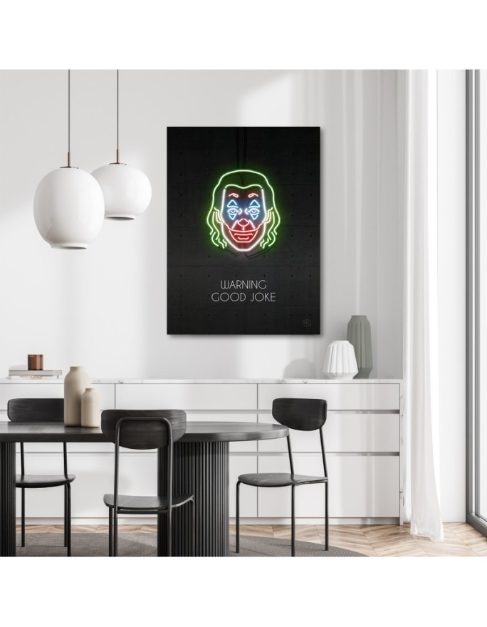 Modern canvas painting - Joker neon | FEEBY