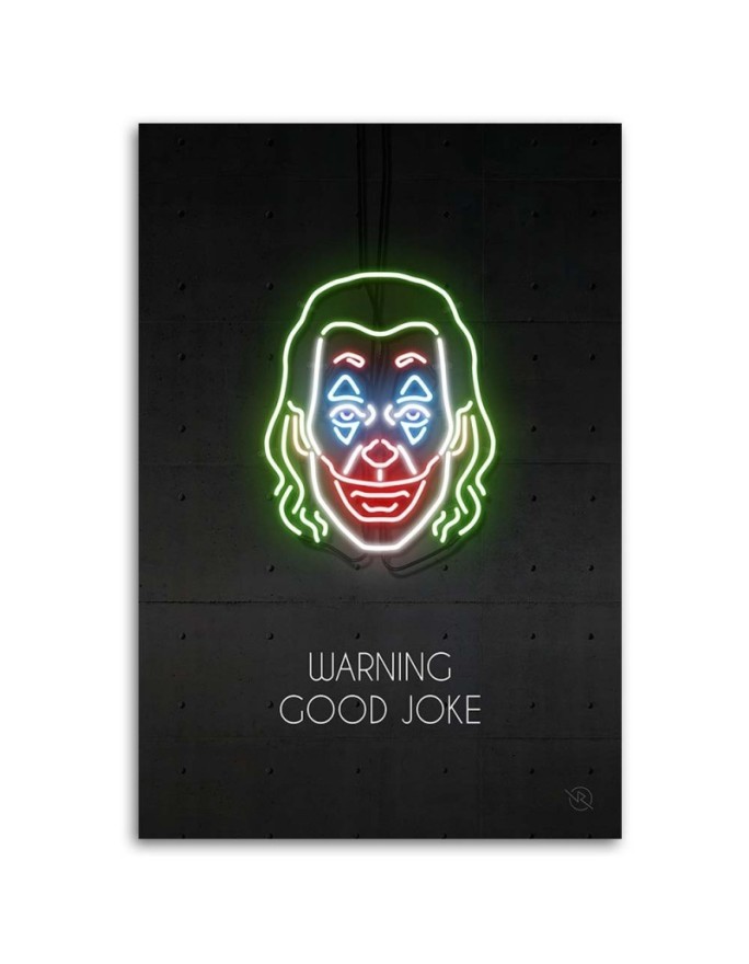 Modern canvas painting - Joker neon | FEEBY
