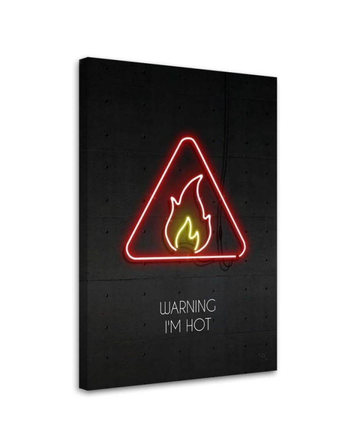 Modern canvas painting - Fire neon | FEEBY