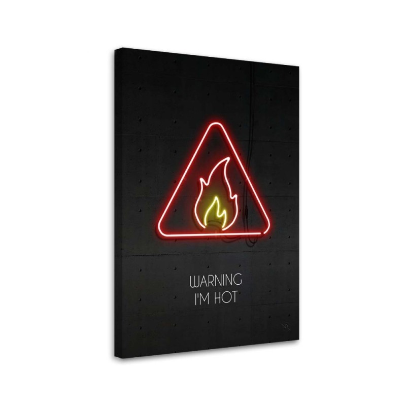 Modern canvas painting - Fire neon | FEEBY
