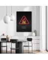 Modern canvas painting - Fire neon | FEEBY