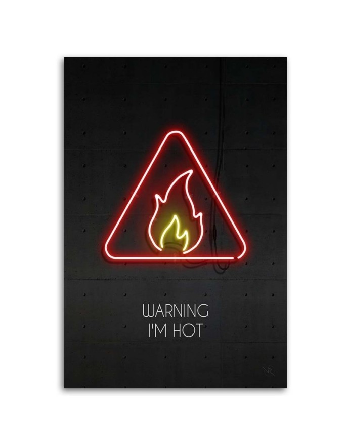 Modern canvas painting - Fire neon | FEEBY