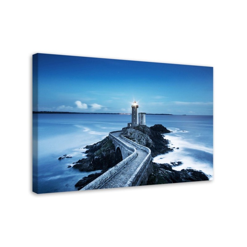 Canvas prints Lighthouse and sea | FEEBY