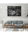 City - black and white Canvas painting for the wall to the living room | FEEBY