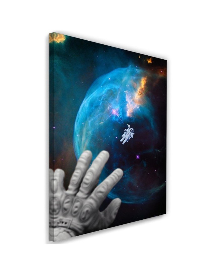 Canvas wall art painting Hand in space | FEEBY