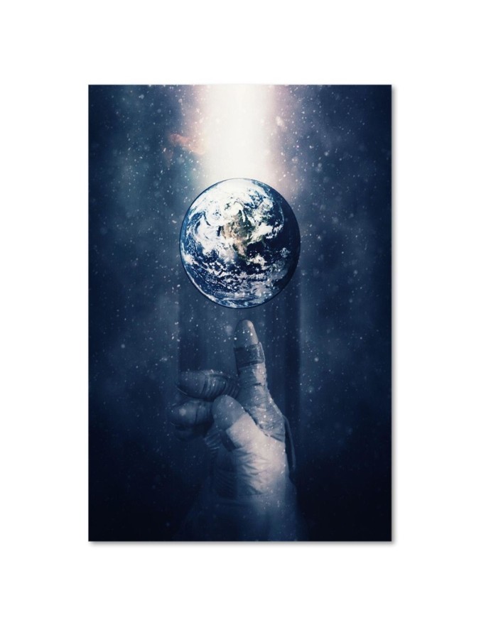 Planet Earth - Canvas painting for the wall to the youth room | FEEBY
