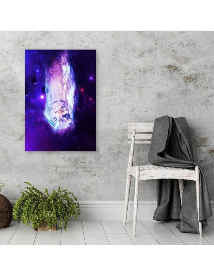 Cosmos planet - canvas painting for room | FEEBY