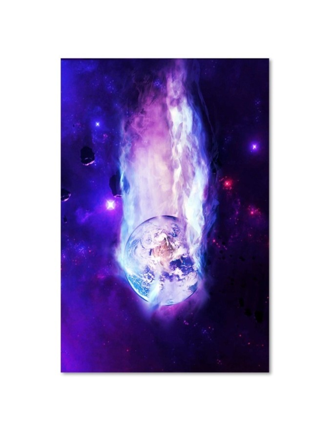 Cosmos planet - canvas painting for room | FEEBY