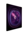 Cosmos wall art Canvas painting from the window in the aeroplane | FEEBY