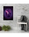 Cosmos wall art Canvas painting from the window in the aeroplane | FEEBY