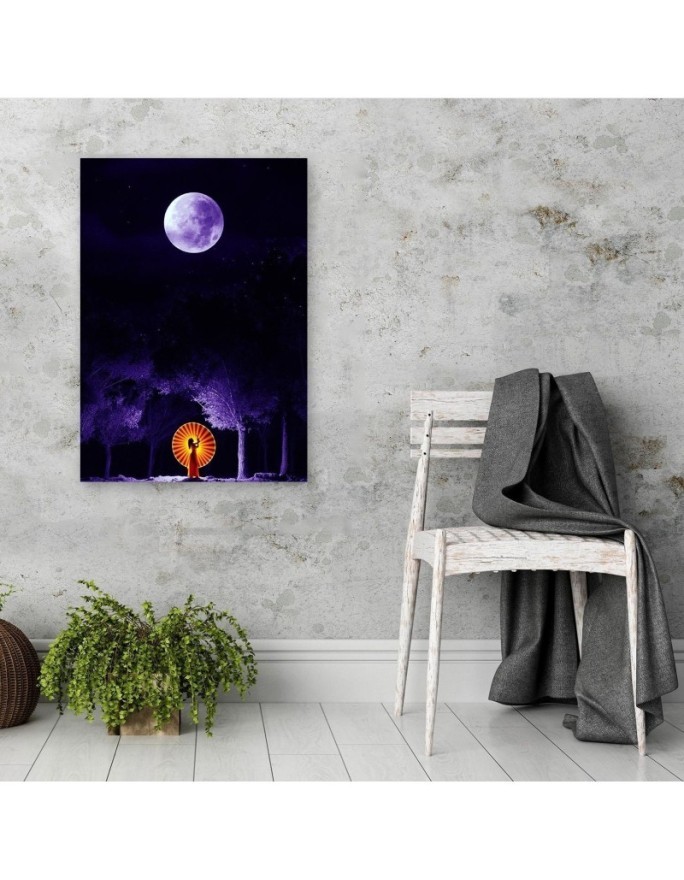 Cosmos landscape - canvas wall paintings for room | FEEBY