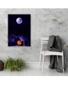 Cosmos landscape - canvas wall paintings for room | FEEBY