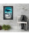 Modern Canvas painting for wall Whale and aeroplane window | FEEBY