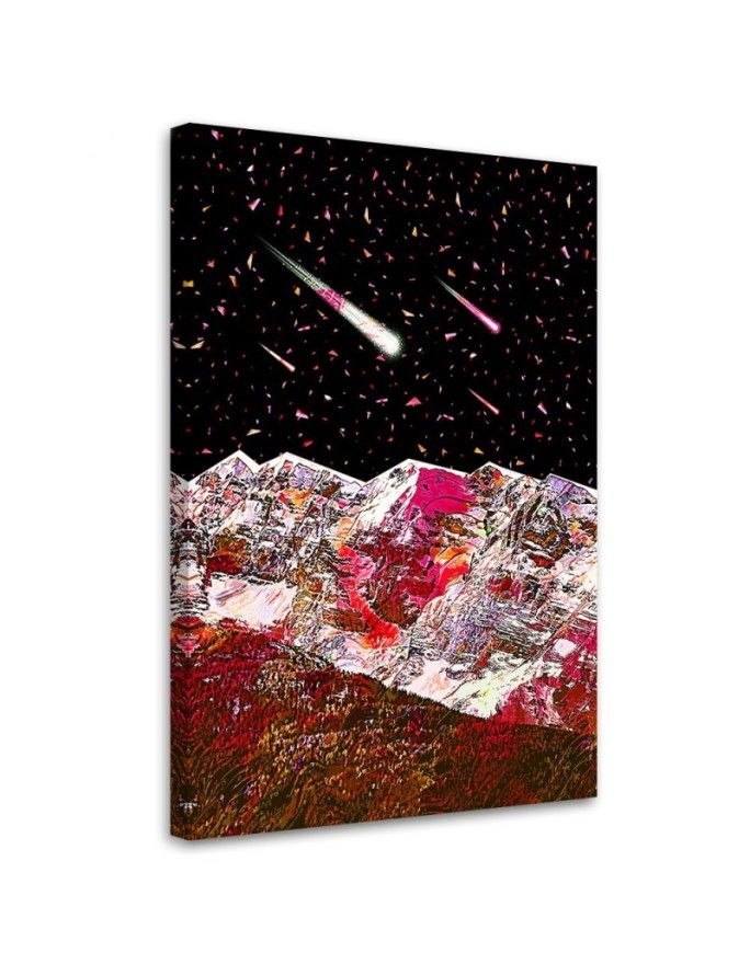 Sci Fi youth Canvas painting Cosmos and falling stars | FEEBY