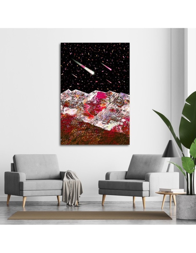 Sci Fi youth Canvas painting Cosmos and falling stars | FEEBY