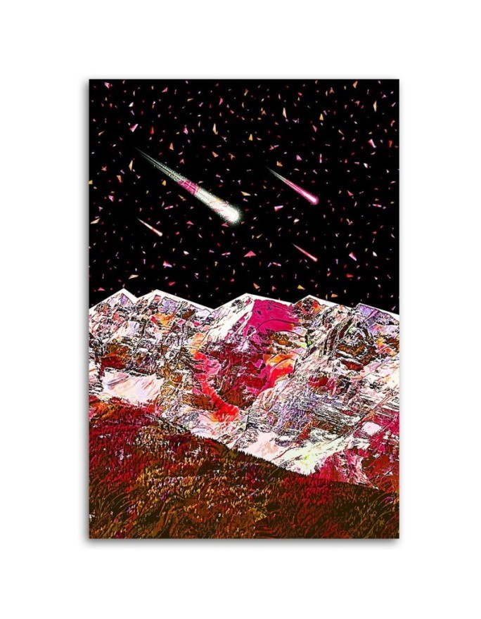 Sci Fi youth Canvas painting Cosmos and falling stars | FEEBY