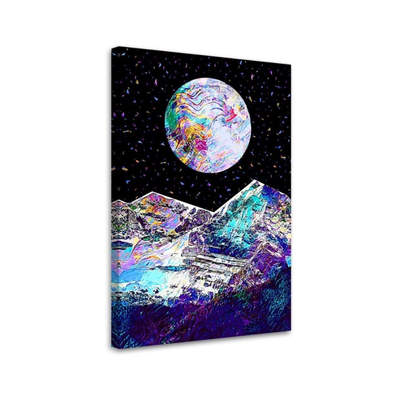 Cosmos - modern wall art painting for living room | FEEBY