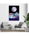 Cosmos - modern wall art painting for living room | FEEBY