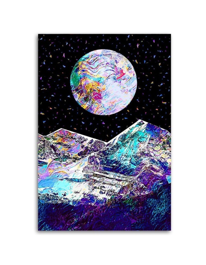 Cosmos - modern wall art painting for living room | FEEBY