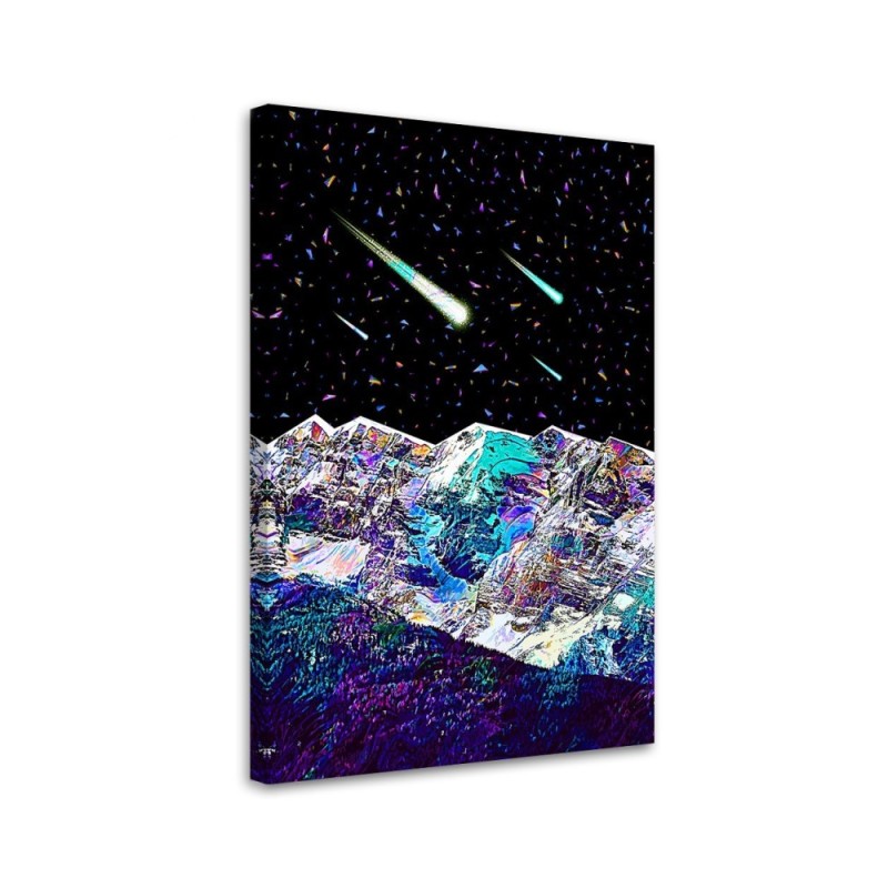 Modern Science - Fiction neon Canvas painting Gab Fernando | FEEBY