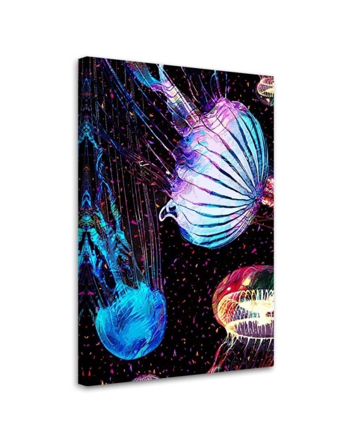 Jellyfish - neon wall art painting for children's room | FEEBY