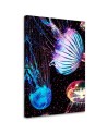 Jellyfish - neon wall art painting for children's room | FEEBY